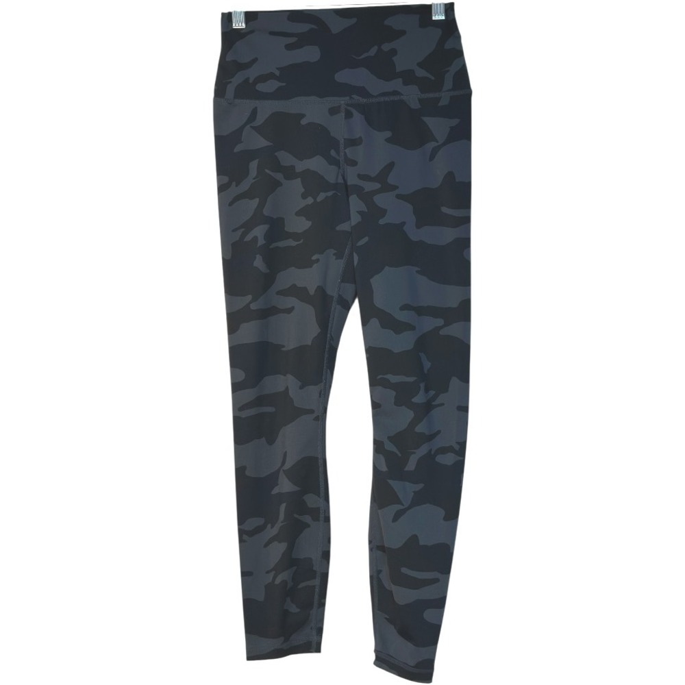 90 Degree by Reflex Camo Print High Waist Athletic Yoga Running Leggings M